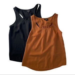 Target Bundle Black & Tan Tank Top Blouses